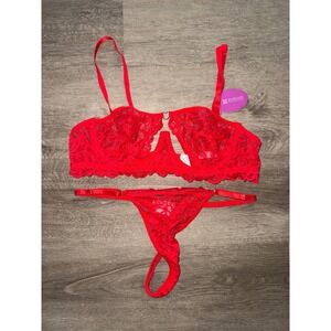 NWT Avidlove 2 Piece Bra and Panty Set Lingerie, Large
